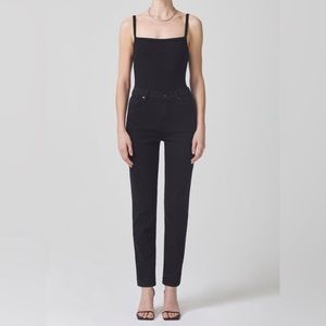 Citizens of Humanity Olivia High Rise Slim Ankle Jeans - black - size 28